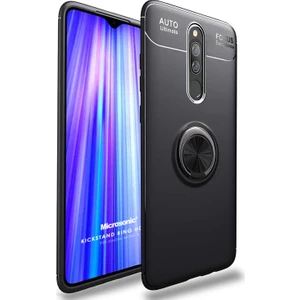 Xiaomi Redmi 8 Kılıf Kickstand Ring Holder Siyah