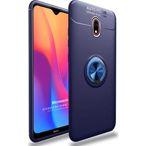 Xiaomi Redmi 8A Kılıf Kickstand Ring Holder Lacivert