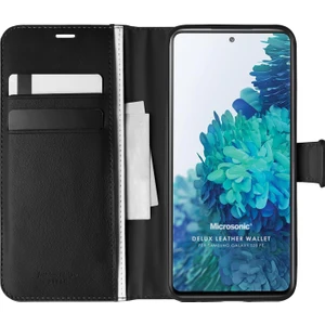 Samsung Galaxy S20 FE Kılıf Delux Leather Wallet Siyah