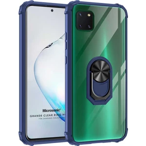 Samsung Galaxy Note 10 Lite Kılıf Grande Clear Ring Holder Lacivert