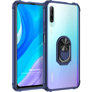 Huawei P Smart Pro Kılıf Grande Clear Ring Holder Lacivert