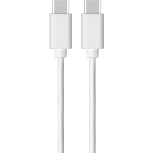 Type-C To Type-C Kablo, iPhone Uyumlu, iPad Macbook Typ-C - Typ-C Dönüştücü Kablo Beyaz