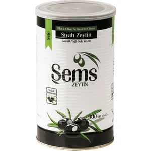 Ahsaf Şems Yağlı Siyah Sele Zeytin 900 Gr 231-260  Kalibre