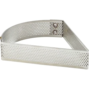 İntime - Paslanmaz Delikli Tart Kalıbı Üçgen - 18 cm - Yükseklik 2 cm