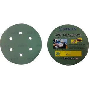 52072 Kırılmaz Yeşil Cırt Zımpara 150X600 Kum 6 Delikli