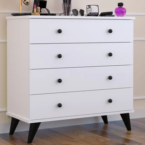 1026 Eda 4 Çekmeceli Şifonyer-BEYAZ