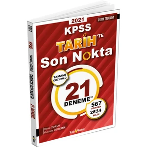Tercih Akademi KPSS 2021 Tarih'te Son Nokta Tamamı Çözümlü 21 Deneme