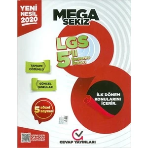 Cevap Yayınları Mega Sekiz LGS 5'li Deneme
