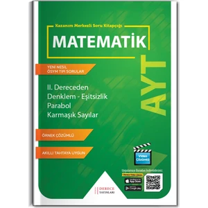 Derece Yayınları AYT II. Dereceden Denklem Eşitsizlik Parabol
