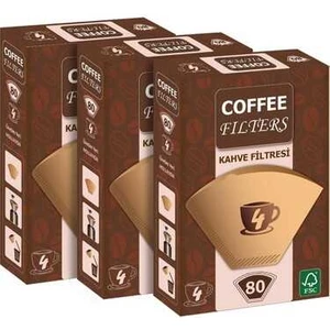 Coffee Filters Filtre Kahve Kağıdı No:4 80'li x 3