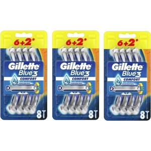 Blue3 Comfort Kullan-At Tıraş Bıçağı 8'li x 3