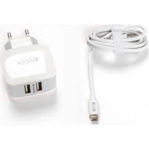 Exe Technology Exe 2'li Set 2.4A Çift USB Üniversal Şarj Aleti Micro Kablolu