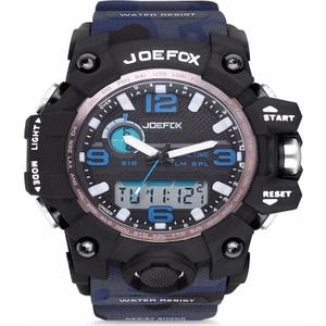Joefox JFX-1523M-BLUARM Spor Kamufulaj Kordon Erkek Kol Saati