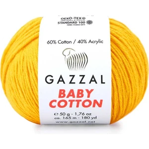 Baby Cotton El Örgü İpi Limon 3417