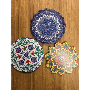 Anta Store 3'lü Bardak Altlığı Mandala Desenli