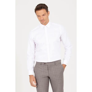 Erkek Slim Fit Açık Pembe Gömlek
