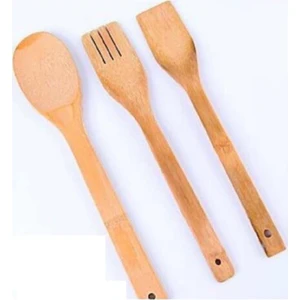 Morbeyazhome  Bambu Kaşık Seti 3'lü