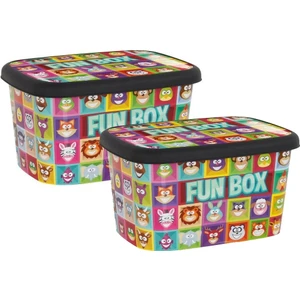 Oyuncak Saklama Kutusu Funbox 2 Li Büyük Set 50 Lt