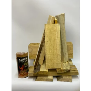 Ceren Mangal Soba , Şömine Hazır Kesilmiş Kuru Odun Parçası 20 kg  Çıralı