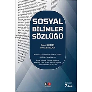 Sosyal Bilimler Sözlüğü - Ömer Demir - Mustafa Acar