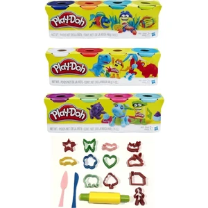 Playdoh 12 Renk Oyun Hamuru ve 15 Parça Kalıp Seti Hediyeli
