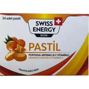 Swiss Energy Pastil Portakal Aromalı C Vitaminli 24 Adet