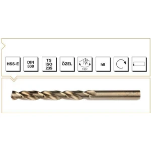 Makina Takım Hss-E Altın Seri Inox Delme Matkap Ucu 1 mm