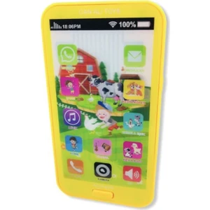 Can Ali Toys Oyuncak Dokunmatik Cep Telefonu Türkçe Sesli 12 Fonksiyonlu Sarı