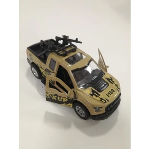 Farbu Oyuncak 4x4 Pick-Up 1/32 Ölçekli Askeri Jeep
