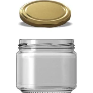 Cam Kavanoz 300 cc Gold Kapaklı Magnolia Bal 10 Ad