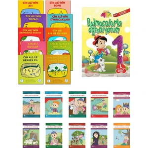 Ata Yayıncılık Cin Ali Hikaye Seti 10 Kitap +Bulmacalarla Öğreniyorum+Keloğlan 10'lu Hikaye Seti