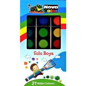 Nova Color NC-392 Çift Fırçalı Sulu Boya 21 Renk