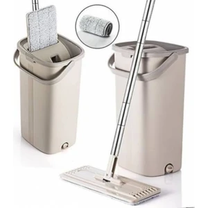Magic Flat Çift Hazneli Tablet Mop 5 L + 2  Yedek Bez - Tahliye Musluklu