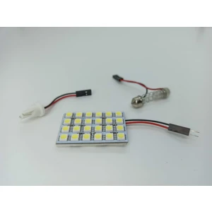 Araç Içi Oto Aydınlatma Tepe Lambası 24 Smd 5050 LED Proje Panel Tavan Lamba 33-40 mm