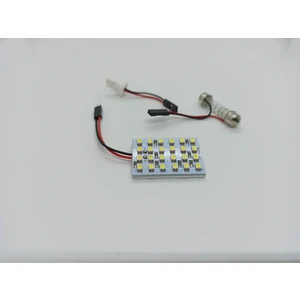 Araç Içi Oto Aydınlatma Tepe Lambası 24 Smd 5050 LED Proje Panel Tavan Lamba 33-40MM