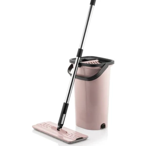 Tablet Magic Flat Mop Yer Duvar Silme Microfiber Paspas + 3 Yedek Bed