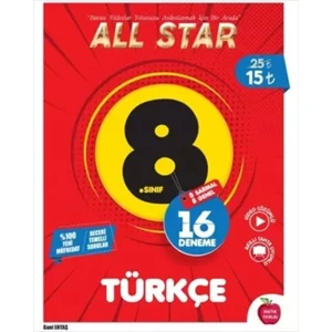 Newton Yayınları All Star Türkçe 16 Deneme
