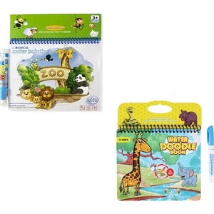 Magic Water Orman Diyarı ve Hayvanat Bahçesi Sihirli Boyama Kitabı