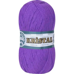 Ören Bayan Kristal El Örgü İpi Mor 059