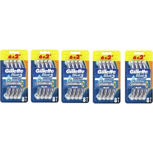 Blue3 Comfort Kullan-At Tıraş Bıçağı 8'Lİ x 5