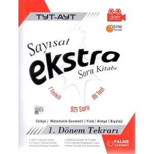 Palme Yayıncılık TYT - AYT Sayısal Ekstra Soru Bankası 1. Dönem Tekrarı