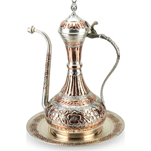 Lüx Hürrem İşlemeli Bakır İbrik