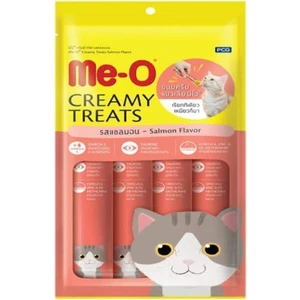 Me-O  Creamy Treats Somon Balıklı Kedi Ödülü 4X15 gr