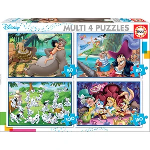 Puzzle Multi 4 In 1 Disney Class 18105