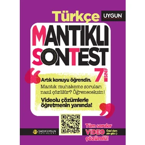 Sadık Uygun Yayınları – Mantıklı Son Test – Türkçe 7. Sınıf