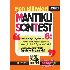 Sadık Uygun Yayınları – Mantıklı Son Test – Fen Bilimleri 6. Sınıf
