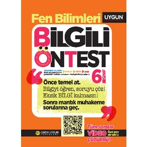Sadık Uygun Yayınları – Bilgili Ön Test – Fen Bilimleri 6. Sınıf
