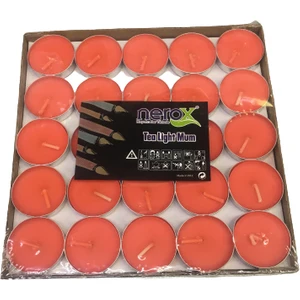 Kırmızı Tealight Mum 50'li