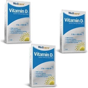 Vitamin D3 400 Iu 5 ml Sprey x 3 Adet