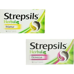 Herbal Ihlamur 16 Pastil - Strepsils Herbal Ekinezya 16 Pastil Seti